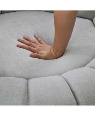 Swivel Accent Chair 360° Round Club Chair for Living Room/Bedroom