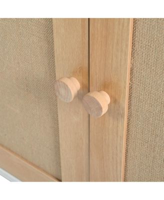 2-Piece Cat Litter Box Enclosure Furniture, 3-IN-1 Hidden Litter Box & Side Cabinet