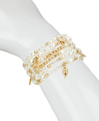 Gold-Tone French Garden Collection Coil Bracelet