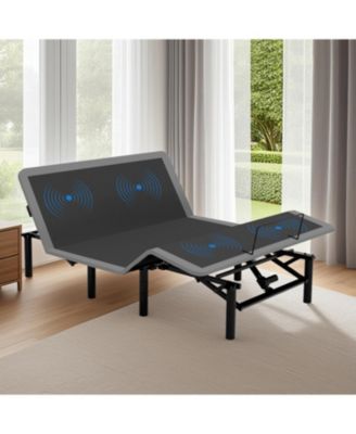 Adjustable Bed Frame Queen w/ Massage, USB, LED, Remote