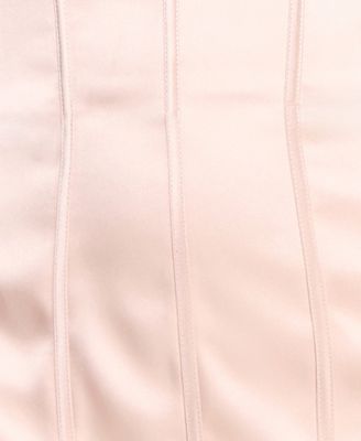 Juniors' Strappy Corset Sweetheart Neck Mini Dress