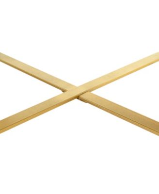 Modern Retro Round Coffee Table, Gold Legs