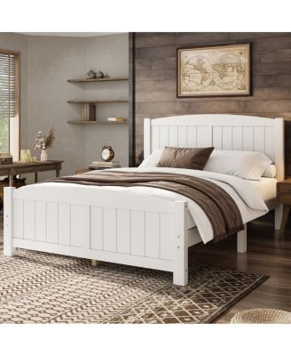 Platform Bed, Solid Wood, No Box Spring Needed