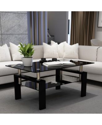 Glass Coffee Table for Living Room