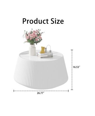 Streamdale Modern Leather Sofa Coffee Table with Sintered Stone Top