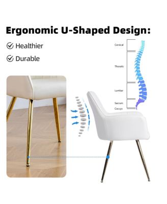 Faux Leather Dining Chairs (Set of 2)