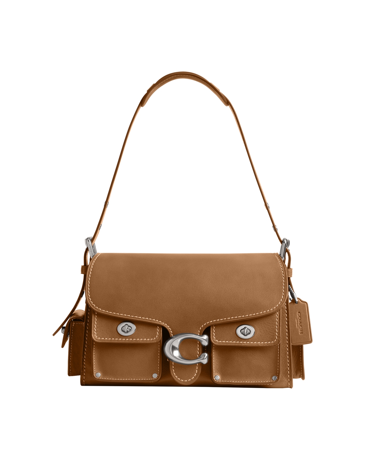 Coach Tabby Turnlock Medium Soft Leather Shoulder Bag