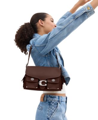 Tabby Turnlock Medium Soft Leather Shoulder Bag 