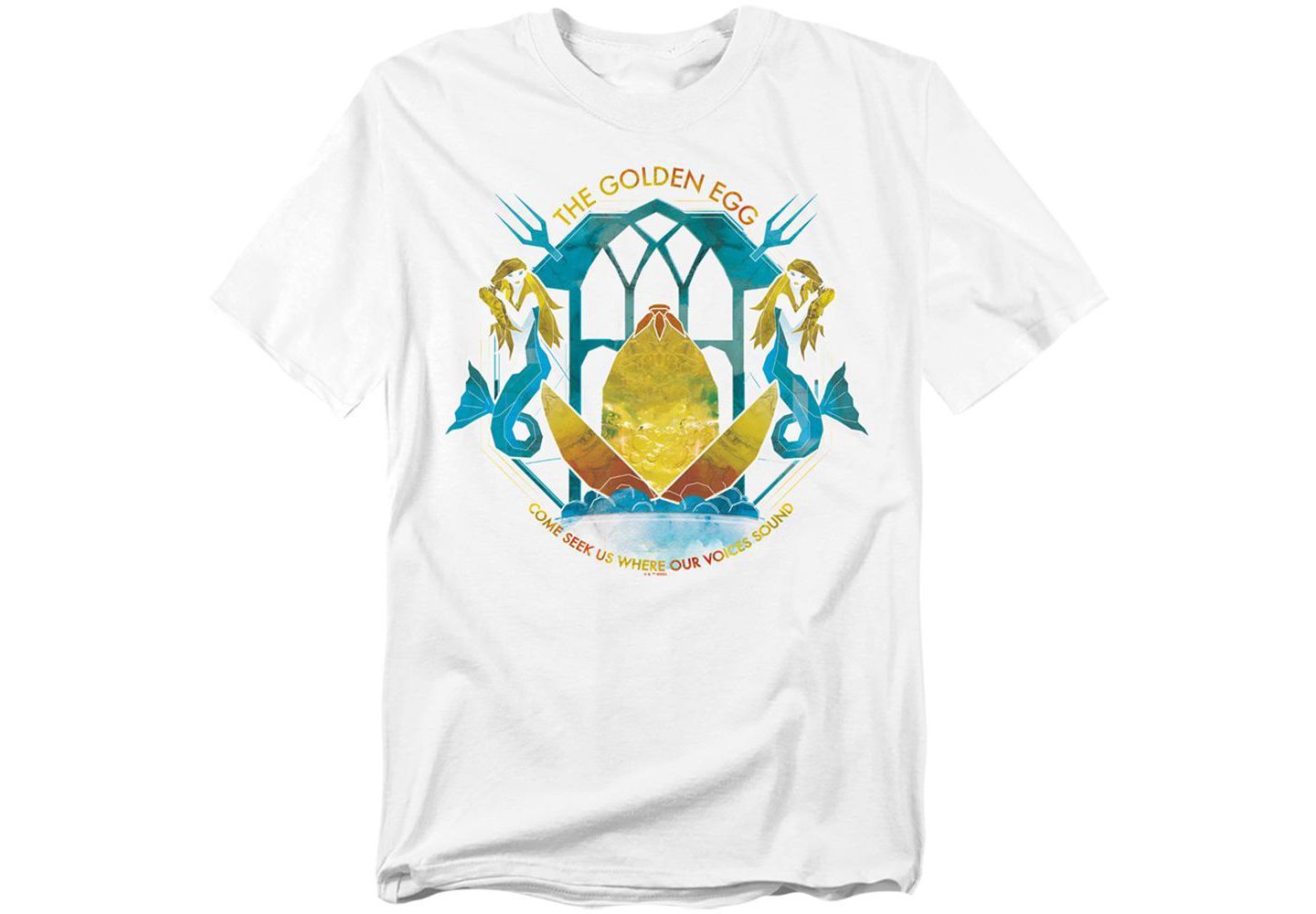 Мужская футболка Harry Potter The Golden Egg Mermaid Bath, цвет: Белый — фото 1