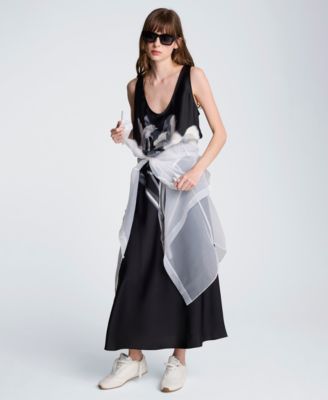 Women's Scoop Neck Long Slip Dress