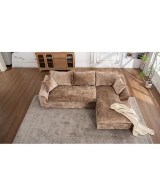 Cloud Sectional Couch with L-Shape Chaise, Modern Modular Sofa