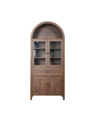Dome Cabinet, Walnut, high-quality materials, antique craftsmanship, large storage