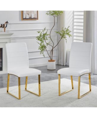 2-Pack Heavy-duty Chairs: 2.1" Cushion, Iron Frame, Home/Office, Great Value