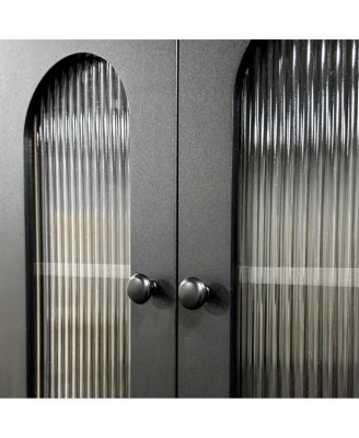 Fold-Out Convertible Writing Table/Desk Cabinet with Shelf & Drawer