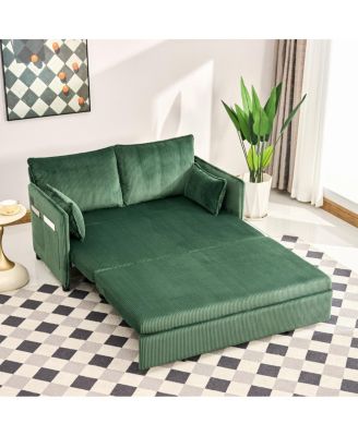 55" Convertible Sofa Bed with USB Ports