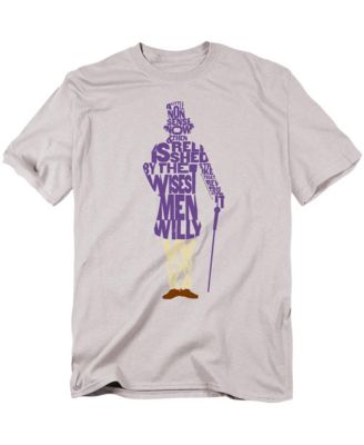Men's Willy Wonka And The Chocolate Factory Text Silhouette T Shirt