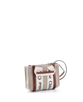 Mini Woody Convertible Tote Canvas with Leather