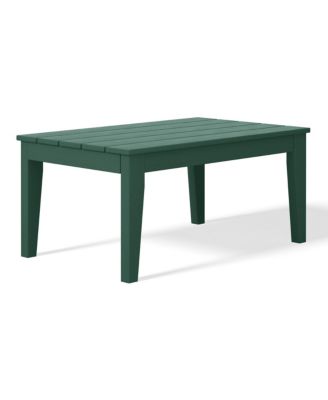 Low Outdoor HDPE Patio Rectangle Coffee Table
