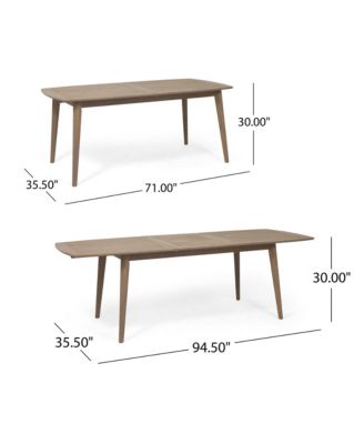 71-in to 94.5-in Expandable Outdoor Patio Dining Table