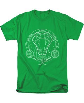 Men's Slytherin Line Art Badge T Shirt