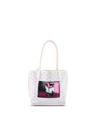Mini Anjou Reversible Tote Printed Coated Canvas