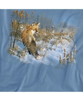 Men's Wildlife Winter Red Fox T Shirt