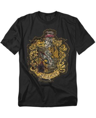 Men's Hufflepuff Knitted Patch Damaged T Shirt