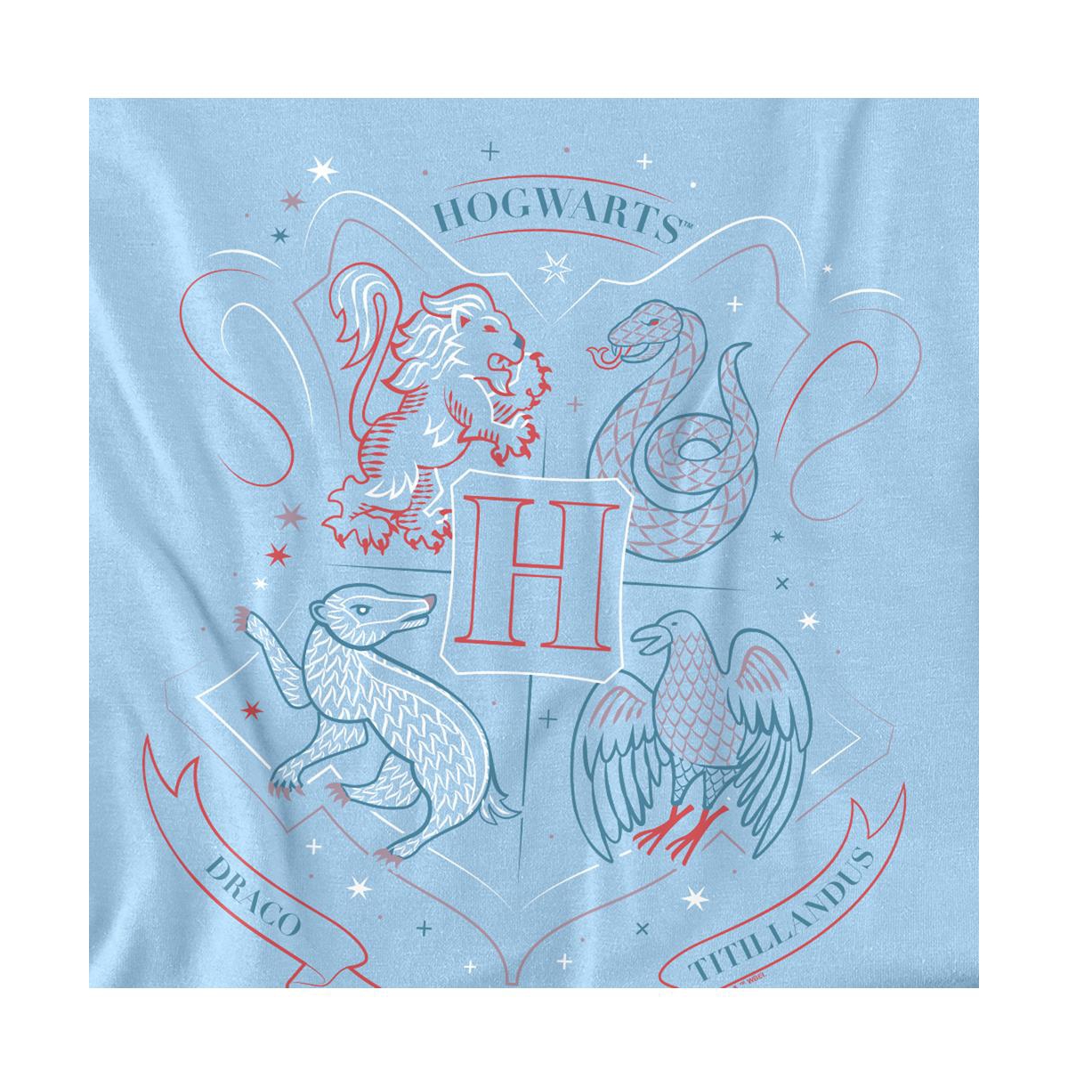 Harry Potter Men's Hand Drawn Hogwarts Shield T Shirt