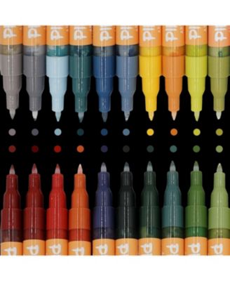 Earth Tone Markers Extra Fine Tip - Colors for Earth Watercolor Paint Pens - Earth Paint Kit Markers - Acrylic Paint Pens