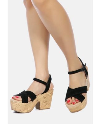 ULLA Womens High Heeled Block Sandal