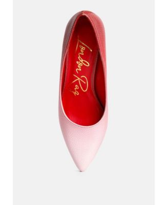 Womens harlow metallic accent block heel pumps