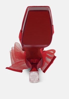 Womens Kiri Satin Clear High Heeled Bow Sandals