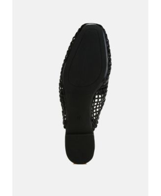 Womens Roboma Metallic Woven Diamante Mules
