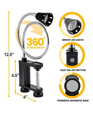 360 Degree Flexible Gooseneck BBQ Grill LED Lights with Magnetic Base