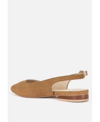 Rag and Co Womens Hocane Genuine Leather Slingback Sandals