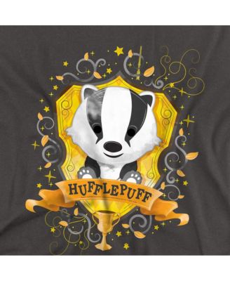 Men's Watercolor Hufflepuff Crest T Shirt