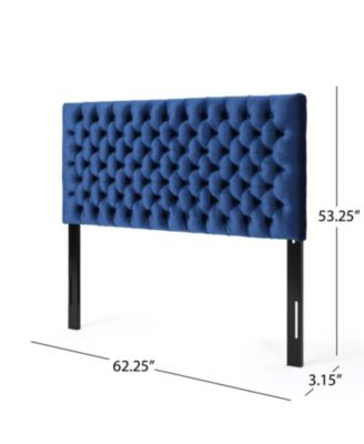 Bierman Adjustable Diamond-Stitched Upholstered Headboard