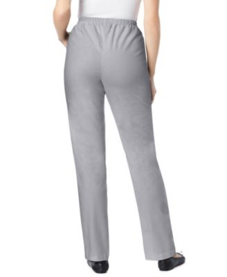 Women's Within Tall Straight Leg Fineline Pull-On Stretch Denim Jeans