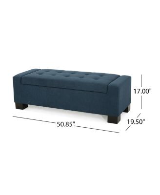 Lawton Fabric Storage Ottoman Contemporary Style With Ample Storage