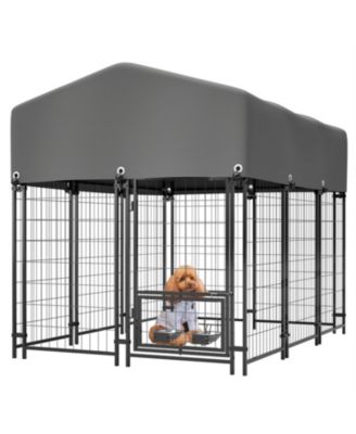  Dog Crate with Double Lock & Rotating Feeder