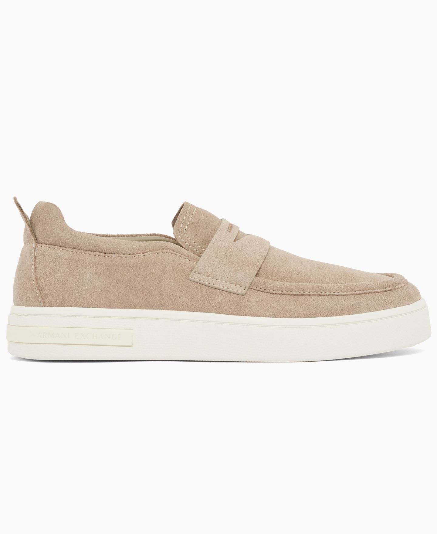 Мужские туфли A|X Armani Exchange London Suede Slip-On, цвет: Земляной — фото 2