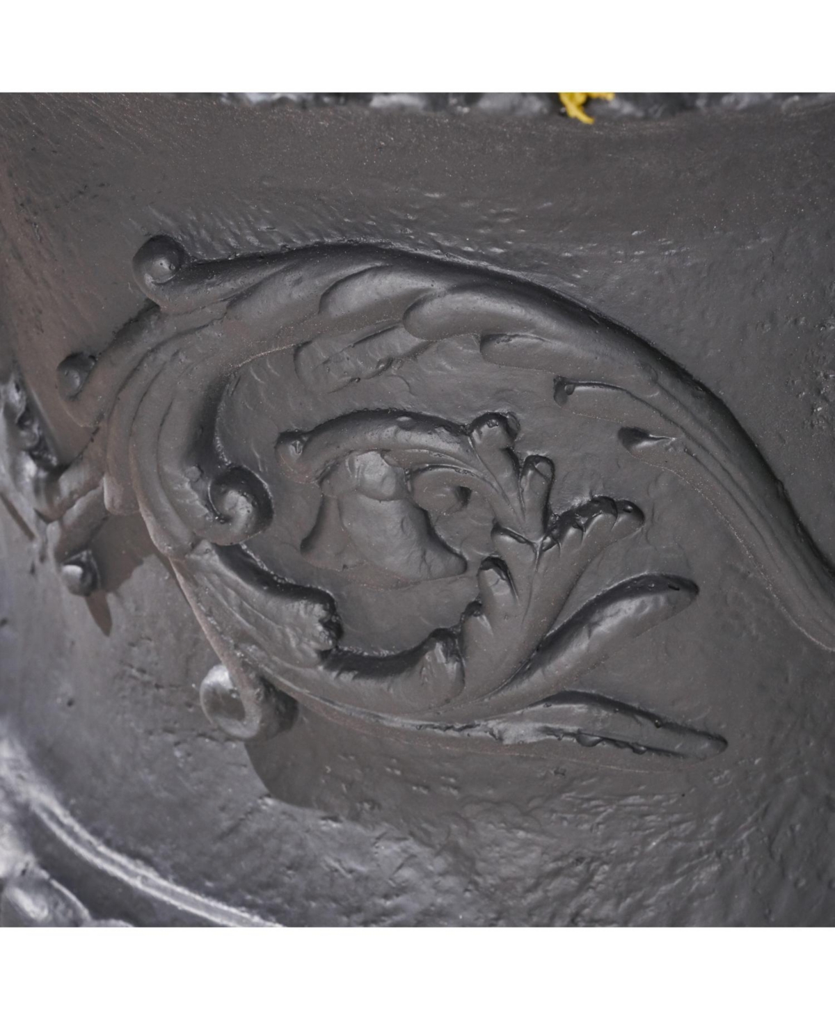 Streamdale Furniture Romanesque Black Concrete Planter Durable and Stylish