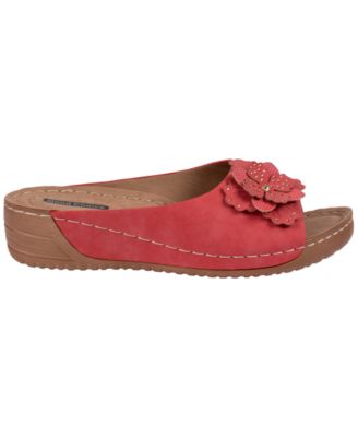 Women's Clover Flower Rosette Comfort Slip-On Sandals