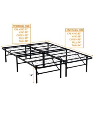 Queen Metal Folding Bed Frame - 14 Inch, Easy Assembly