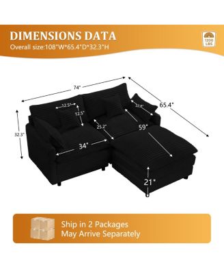 Streamdale Seven-piece sofa set with console, coffee table & pillows for spacious rooms