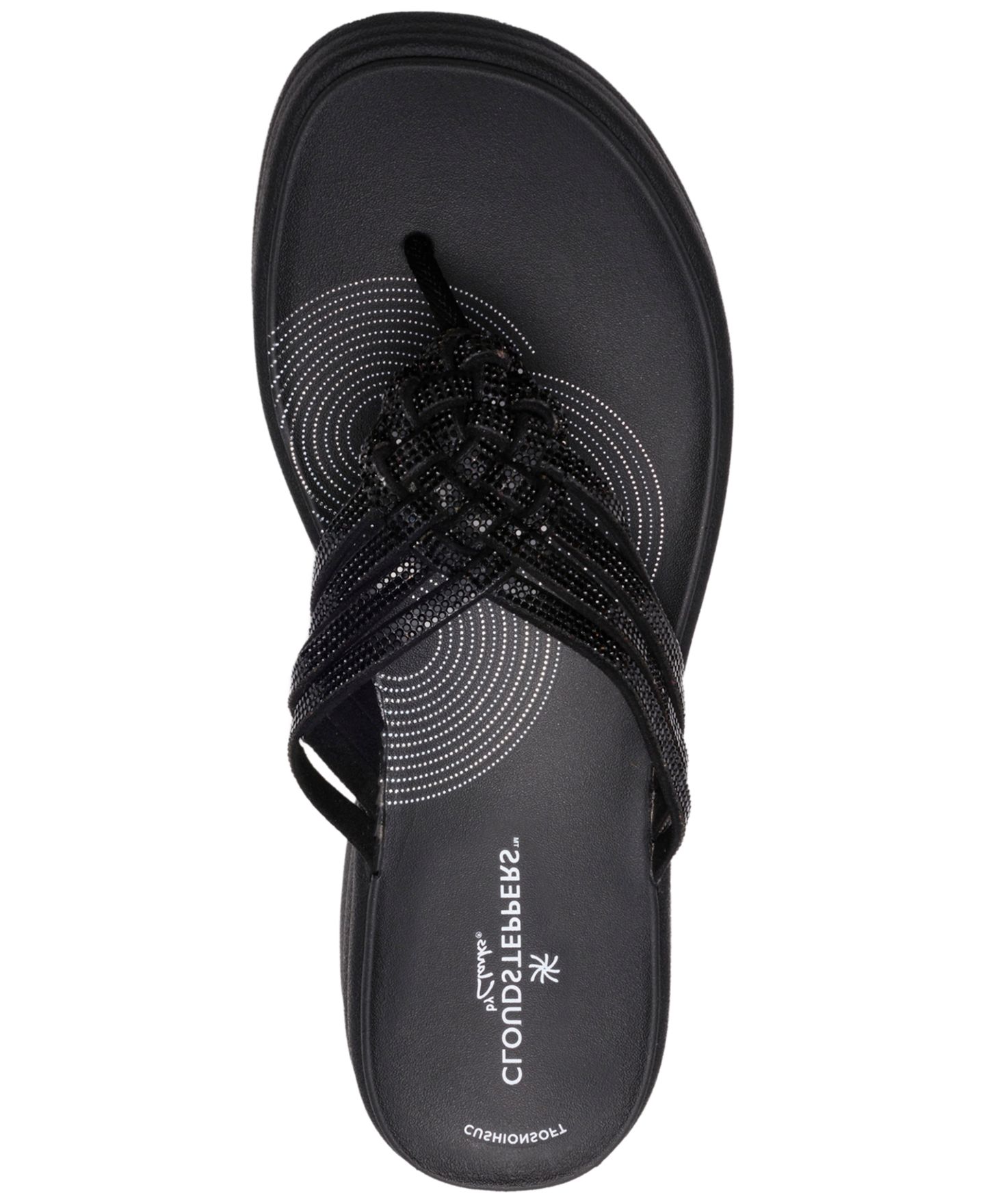 Женские сандалии Clarks Cloudsteppers Drift Gem Round Toe, цвет: Чёрный — фото 4