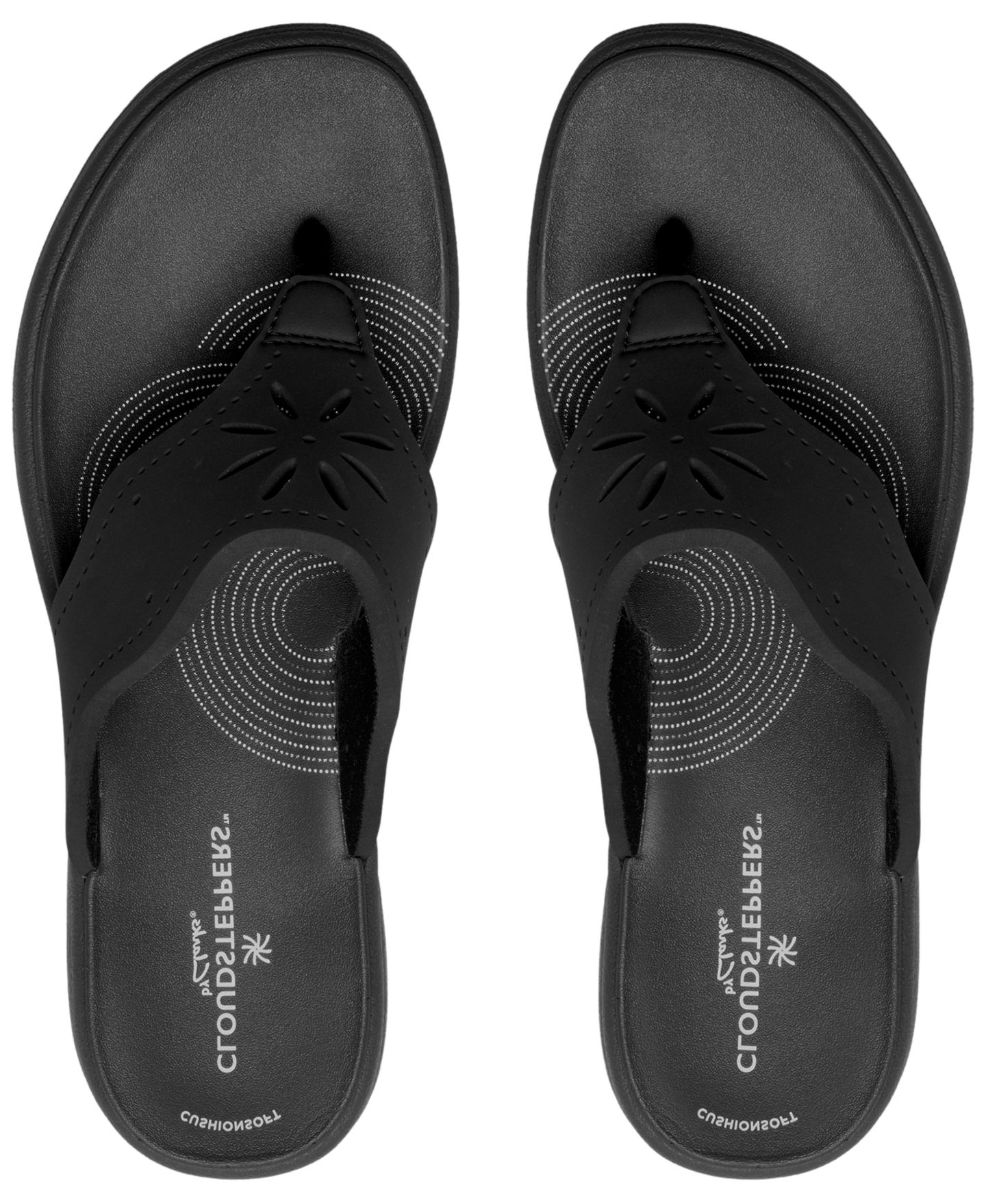 Женские сандалии Clarks Cloudsteppers Drift Daisy Slip-On, цвет: Чёрный — фото 7