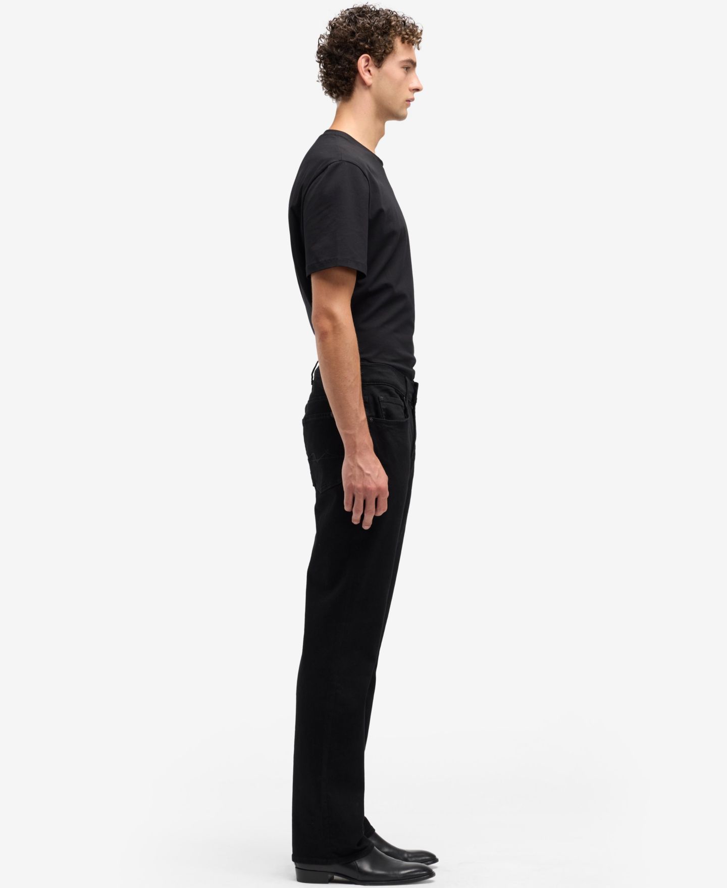 Мужские джинсы 7 For All Mankind Austyn Regular-Fit, цвет: Чёрный — фото 3