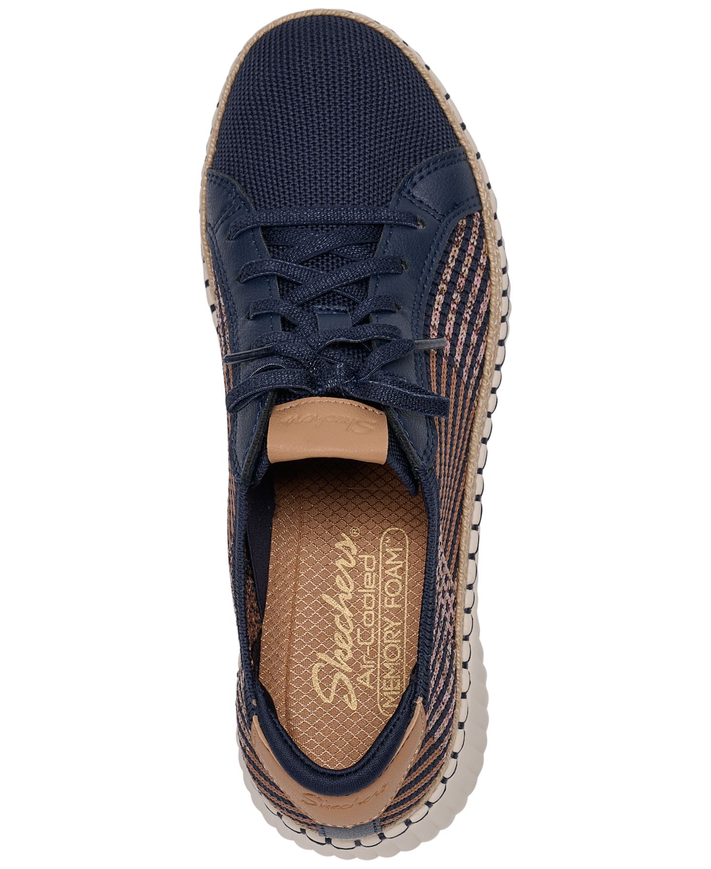 Женские кроссовки Skechers Wilshire Blvd - Breezy Stroll Casual, цвет: Тёмно-синий — фото 5