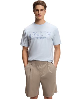 Men's Stretch-Cotton Logo Artwork T-Shirt